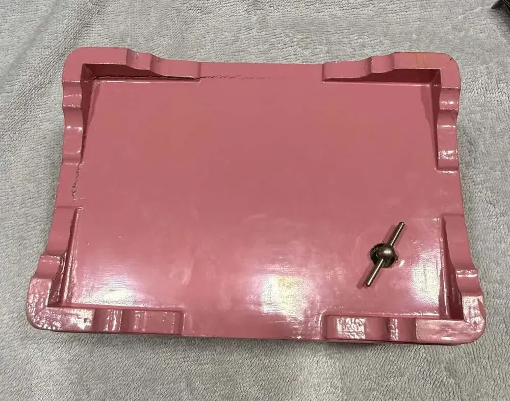 Vintage Pink Floral Wooden Jewelry Music Box with Mirror